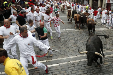 Imágenes del séptimo encierro de San Fermín 2017
