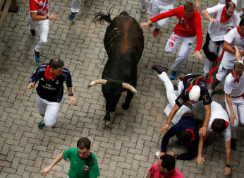 Imágenes del séptimo encierro de San Fermín 2017