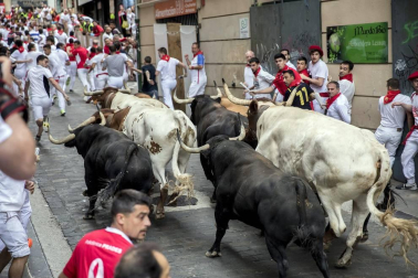 Imágenes del séptimo encierro de San Fermín 2017