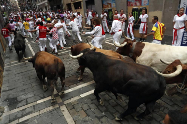 Imágenes del séptimo encierro de San Fermín 2017