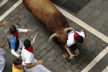 Imágenes del séptimo encierro de San Fermín 2017