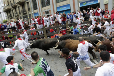 Imágenes del séptimo encierro de San Fermín 2017