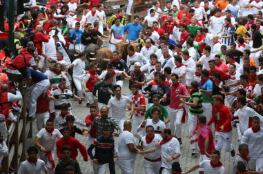 Imágenes del séptimo encierro de San Fermín 2017