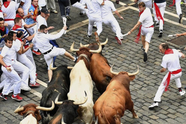 Imágenes del séptimo encierro de San Fermín 2017