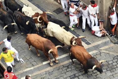 Imágenes del séptimo encierro de San Fermín 2017