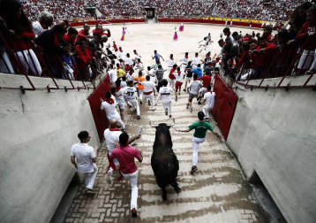 Imágenes del séptimo encierro de San Fermín 2017