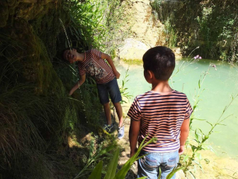 Fotos de la excursión al pozo de las hiedras en Aibar (Navarra).