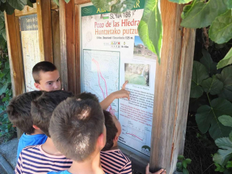 Fotos de la excursión al pozo de las hiedras en Aibar (Navarra).