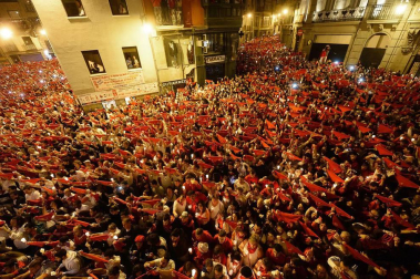 Imágenes del Pobre de mí de San Fermín 2017