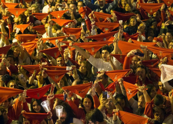 Imágenes del Pobre de mí de San Fermín 2017