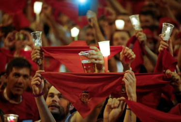 Imágenes del Pobre de mí de San Fermín 2017