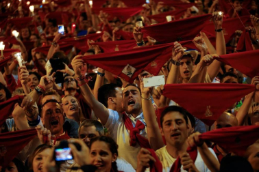 Imágenes del Pobre de mí de San Fermín 2017
