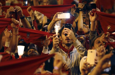 Imágenes del Pobre de mí de San Fermín 2017