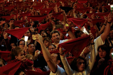 Imágenes del Pobre de mí de San Fermín 2017