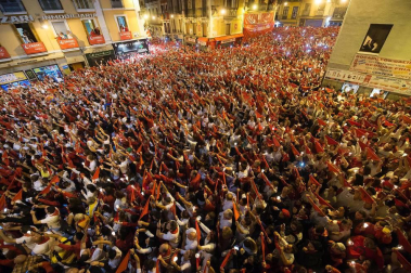 Imágenes del Pobre de mí de San Fermín 2017