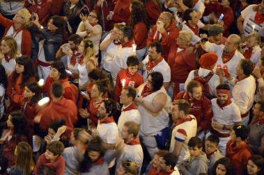 Imágenes del Pobre de mí de San Fermín 2017