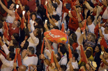 Imágenes del Pobre de mí de San Fermín 2017