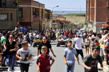 Fiesta de la trashumancia en el Día de la Vaca Brava en Larraga