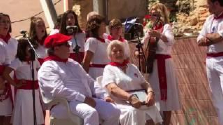 Homenaje a Adoración Vicente Garbayo, abuela de Tudela de 2017