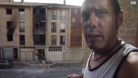 Vecino de enfrente del edificio de Puente la Reina que explotó