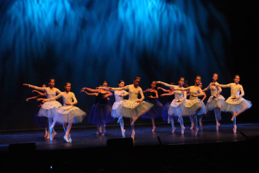 alumnos de la escuela  de Danza y Teatro Ángel Martínez durante las actuaciones