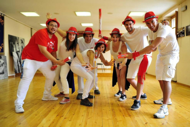 El cohete da inicio a las fiestas de San Martín de Unx 2017