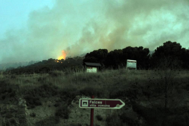 Las llamas afectaron al paraje de 'El Chorrón' y los Bomberos las controlaron antes de que llegaran a las viviendas.