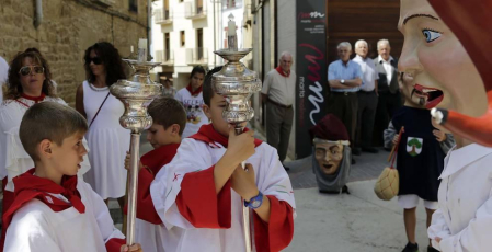 Imágenes del Día grande las fiestas de Larraga.