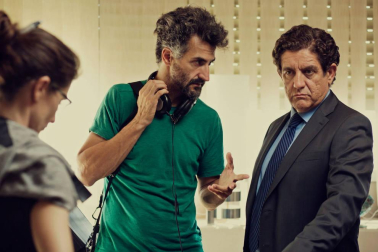 Imágenes de 'Alegría, tristeza, miedo, rabia', que se está rodando en Navarra.