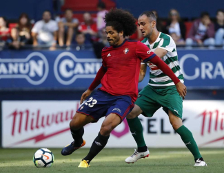 Encuentro de pretemporada disputado el viernes 11 de agosto de 2017 en el estadio de El Sadar.