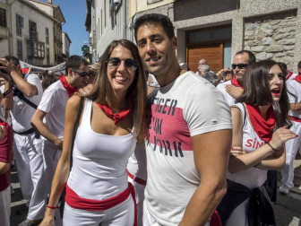 El chupinazo de fiestas de Aoiz en imágenes