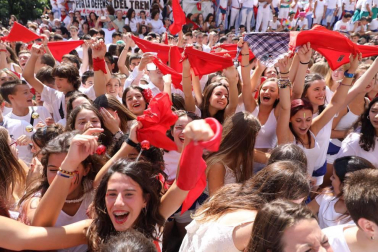 Anfas prende la mecha para el arranque de las fiestas de Tafalla