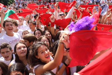 Anfas prende la mecha para el arranque de las fiestas de Tafalla
