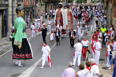 Imágenes del día grande de las fiestas de Tafalla, en honor a la Virgen de la Asunción.