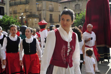 Imágenes del día grande de las fiestas de Tafalla, en honor a la Virgen de la Asunción.