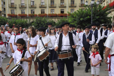 Imágenes del día grande de las fiestas de Tafalla, en honor a la Virgen de la Asunción.