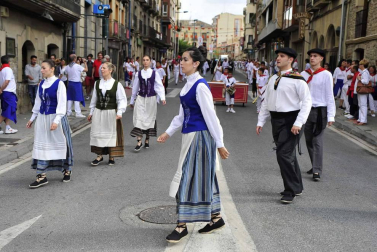 Imágenes del día grande de las fiestas de Tafalla, en honor a la Virgen de la Asunción.