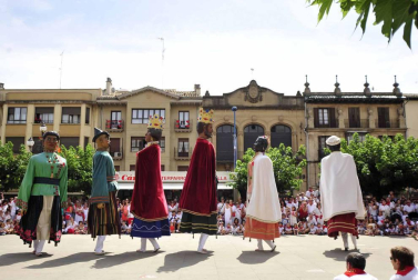Imágenes del día grande de las fiestas de Tafalla, en honor a la Virgen de la Asunción.