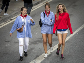 Segundo encierro de fiestas de Tafalla con la ganadería Macua 2017