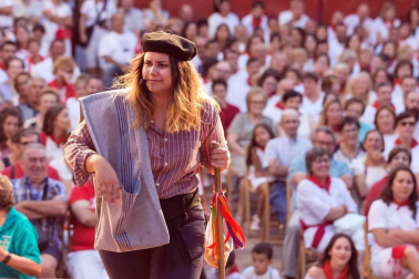 Imágenes de la procesión de San Roque y el Paloteado de las fiestas de Murchante