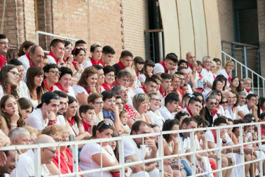 Imágenes de la procesión de San Roque y el Paloteado de las fiestas de Murchante