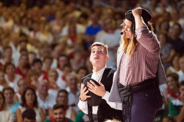 Imágenes de la procesión de San Roque y el Paloteado de las fiestas de Murchante