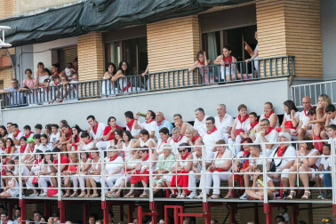 Imágenes de la procesión de San Roque y el Paloteado de las fiestas de Murchante