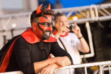 Imágenes de la procesión de San Roque y el Paloteado de las fiestas de Murchante