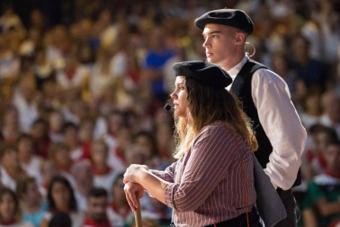 Imágenes de la procesión de San Roque y el Paloteado de las fiestas de Murchante