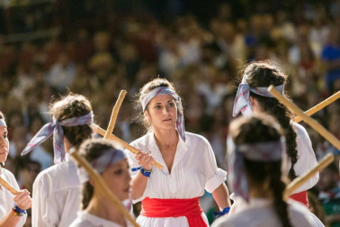 Imágenes de la procesión de San Roque y el Paloteado de las fiestas de Murchante