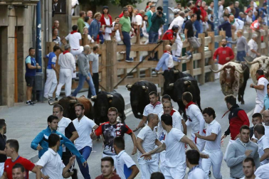 Imágenes del encierro y de diversos actos de la jornada dedicada a los niños.