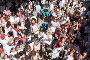 Imágenes del cohete de las fiestas de Tulebras