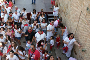 Imágenes del cohete de las fiestas de Tulebras