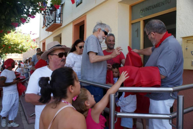 Imágenes del cohete de las fiestas de Tulebras